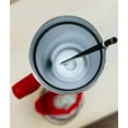 thumbnail image 2 of White Travel Tumbler With Red Handle + Straw, Lid & Cute Straw Toppers | 40 Oz, 2 of 3
