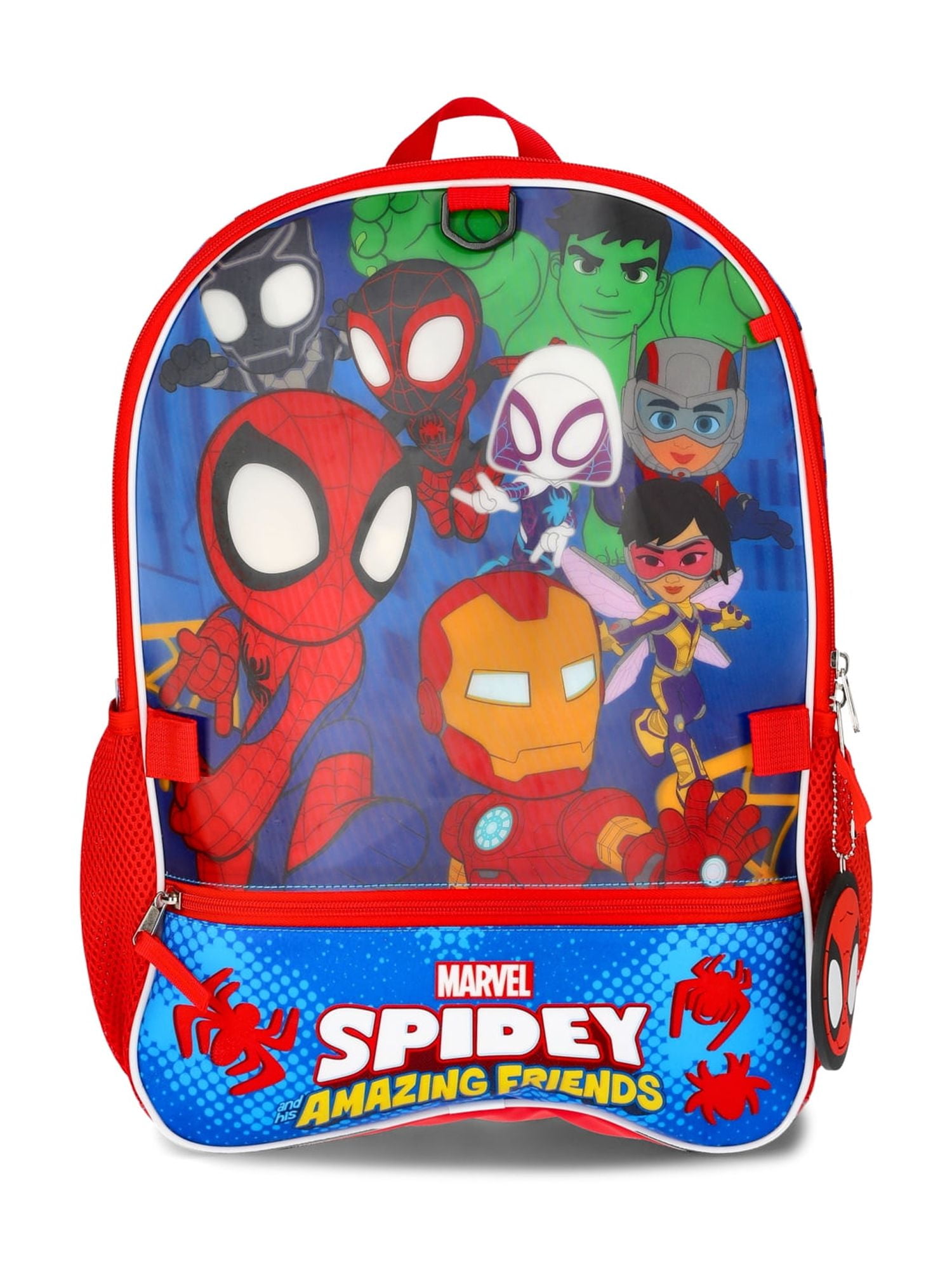 Marvel Spidey & Friends 6-Piece Backpack Set With Headphone - Blue