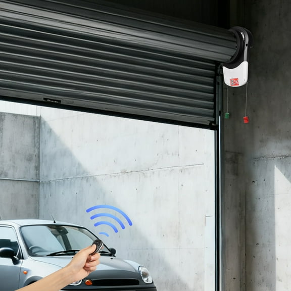 100W Automatic Rolling Shutter Opener Garage Rolling Shutter Opener Motor with 2 Remote Controls 800N