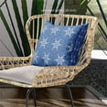 thumbnail image 2 of Amrita Sen Designs  16 x 16 in. Medallion Broadcloth Indoor & Outdoor Blown & Closed Pillow - Blue, White & Turquoise, 2 of 4