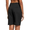 thumbnail image 4 of BALEAF Bermuda Shorts For Women Running Basketball Shorts With Pockets Black Size M, 4 of 7