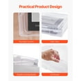 thumbnail image 4 of VEVOR Scrapbook Paper Storage 6 Pack Stackable Plastic Board Game Boxes Clear Case, 4 of 9