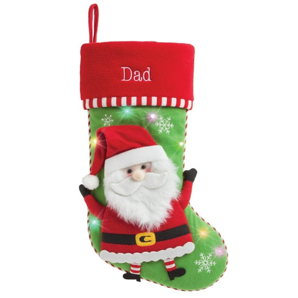 Personalized LED Light Up Christmas Stocking with 5 Styles to Choose ...