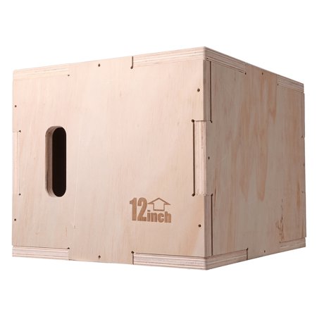 3 in 1 Wood Plyometric Box Plyo Training Box Jumps for Cardio And Exercise