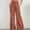 Brown, variant on Yuwull Women 2024 Fall Trendys High Waisted Faux Leather Wide Leg Pants Elasti Waist Tummys Control Pu Full Length Pants