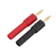 thumbnail image 3 of Adaptador de 5ss Plan de plátano de plátano Material de Latón PA 2 mm/0.08in Macho A 4 mm/0.16 Pulgadas Conector de Plátano Negro Rojo Hembra, 3 of 7