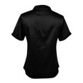 thumbnail image 7 of Endives Womens Satin T-shirt V Neck Short Sleeve T Shirt Elegant Blouse Womens Top Summer Outfits Black, 7 of 7