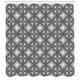 thumbnail image 3 of Ambesonne Contemporary Shower Curtain, Geometric Mosaic Shape, 69"Wx84"L, Black and White, 3 of 3