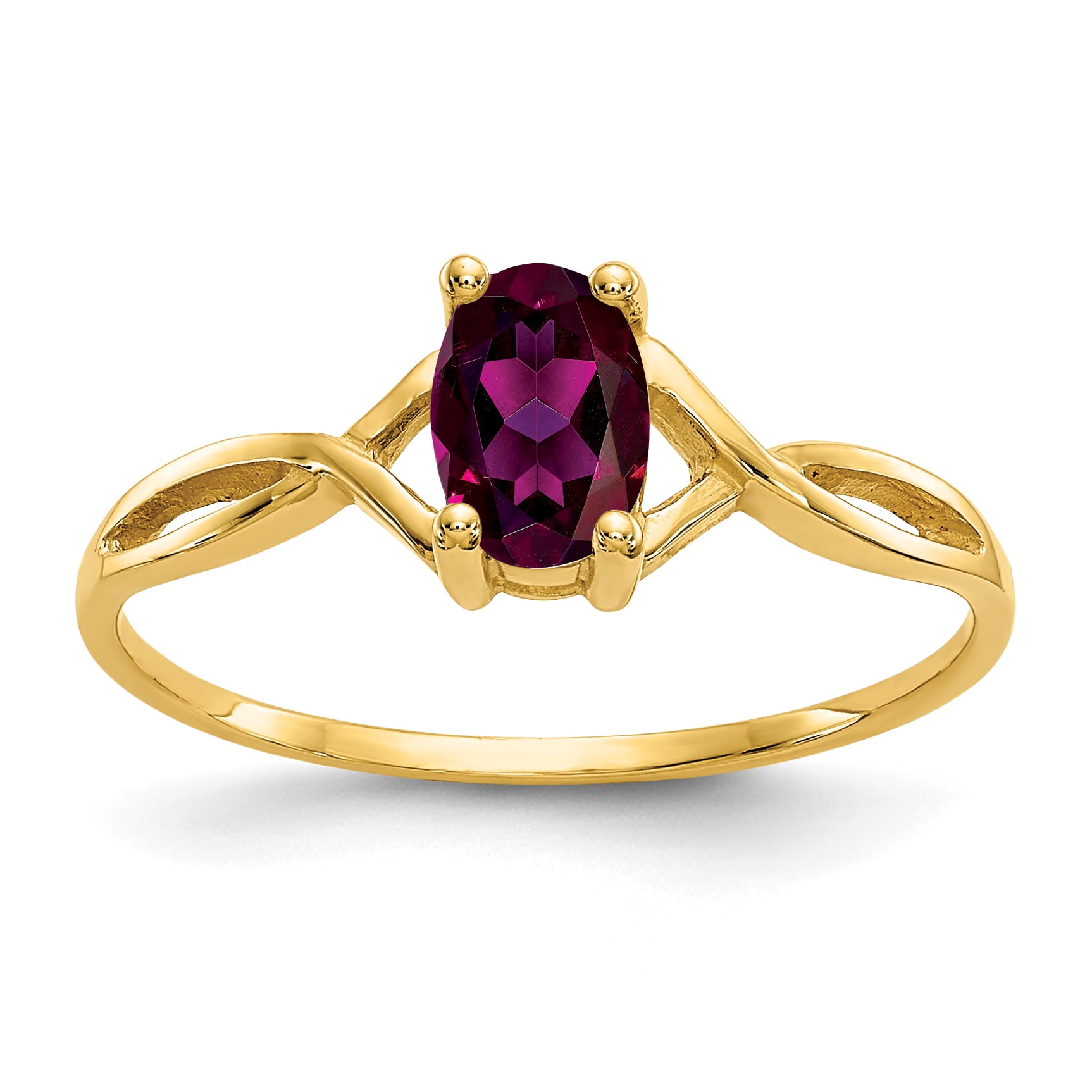 14k Rhodolite Garnet Birthstone Ring by Saris and Things QG