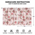 thumbnail image 2 of Nursery Curtains Boys Girls Kids Cute Red Strawberry Print Pattern Window Drapes for Living Bedroom Playroom Room Decor Rod Pocket 52x63 Inch 2 Panels, 2 of 2