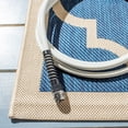 thumbnail image 6 of Safavieh Courtyard Alyssa Geometric Indoor/Outdoor Area Rug, Navy/Beige, 6'7" x 9'6", 6 of 14