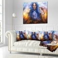 thumbnail image 3 of Designart Female Goddess Lada - Portrait Throw Pillow - 18x18, 3 of 5