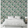 thumbnail image 3 of Lush Tropical Grey Multi Non-Woven Wallpaper - 20.8 in. W x 33 ft. L, 3 of 5