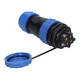 thumbnail image 3 of Enchufe impermeable con tuerca trasera para conector de alimentación de aviación, adaptador industrial de 250 V y 45 A, LP284 pines, 3 of 12