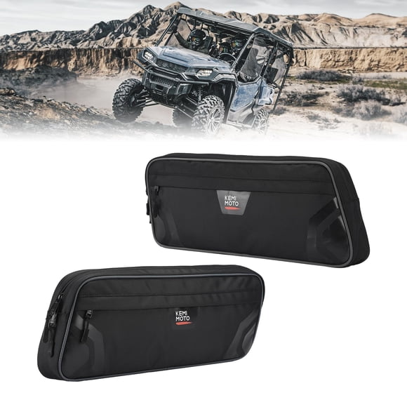 KEMIMOTO 2PCS Side Door Bags Compatible with Pioneer 1000 3P/5P/6P, 1680D Water Resistant Zipper, Scratch Resistant UTV Door Bags