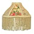 thumbnail image 3 of Abat-jour en Tissu et Franges Roses 6"W, 3 of 3