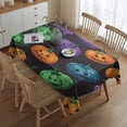 thumbnail image 2 of Rectangle Table Clothes Halloween Spooky Pumpkin Tablecloth,Modern Oil-Proof Table Covers for Picnic Graduation Halloween Fall Thanksgiving Christmas, 2 of 5