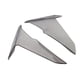 thumbnail image 4 of Deflectores de aire laterales para parabrisas y alerones laterales altos para motocicletas 2022-2025 Gris, 4 of 9
