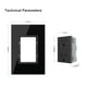 thumbnail image 5 of Enchufe eléctrico de pared LIVOLO, receptáculo dúplex negro, 15 A, 110 a 220 V, 5 of 7