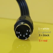 3 استبدال كابل DIN Audio Video Composite لأجهزة Atari و Commodore و VIC و Texas Instruments Computers