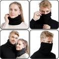 thumbnail image 4 of Calentadores de cuello de invierno para hombres y mujeres, polainas para el cuello, bufandas para la cara, bufandas de vellón, bufandas gruesas y cálidas para deportes de esquí, 4 of 4