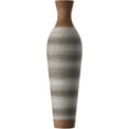 thumbnail image 6 of 40" Tall Large Rattan Standing Floor Vase Modern Decorative Accent Flower Holder Floor Vase for Living Room Entryway Dining Room Stylish Home Décor Statement Piece (Brown+Grey), 6 of 6