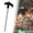Black, variant on 1-Pack 10" Heavy Duty Screw in Tent Stakes, Threaded Tent Spikes, Drill-in Non-Rust Ground Anchor Pegs, Metal Tent Accessories for Outdoor, Camping, Garden, Hiking, Orange