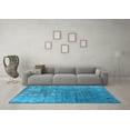 thumbnail image 3 of Ahgly Company Indoor Rectangle Oriental Light Blue Industrial Area Rugs, 6' x 9', 3 of 4