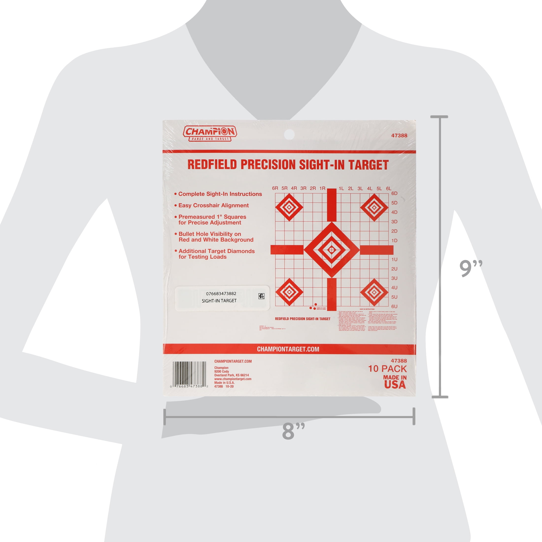 TARGETページ Champion Redfield Precision Sight-In Target - Model 47388