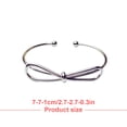 thumbnail image 3 of Sonducket Brazalete de brazo, joyería de Metal, exquisito brazalete para mujer, adorno para el cuerpo, adorno de mano, para brazos con forma Ropa, zapatos y accesorios Miscelánea Lazo, Plata, 3 of 6