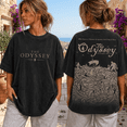 thumbnail image 5 of The Odyssey Greek Warrior Movie Shirt, Vintage Washed Black Graphic T-Shirt, Front and Back Print Oversized Unisex Tee, Mythology Fan Gift, 5 of 7
