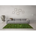 thumbnail image 3 of Ahgly Company Indoor Square Southwestern Green Country Area Rugs, 7' Square, 3 of 4