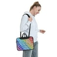 thumbnail image 6 of Lsque Rainbow Glitter Pattern Laptop Bag – Portable & Slim Single-Shoulder Computer Case with Adjustable Strap, Protective, Lightweight for 13”/14”/15.6” Laptops, 6 of 8