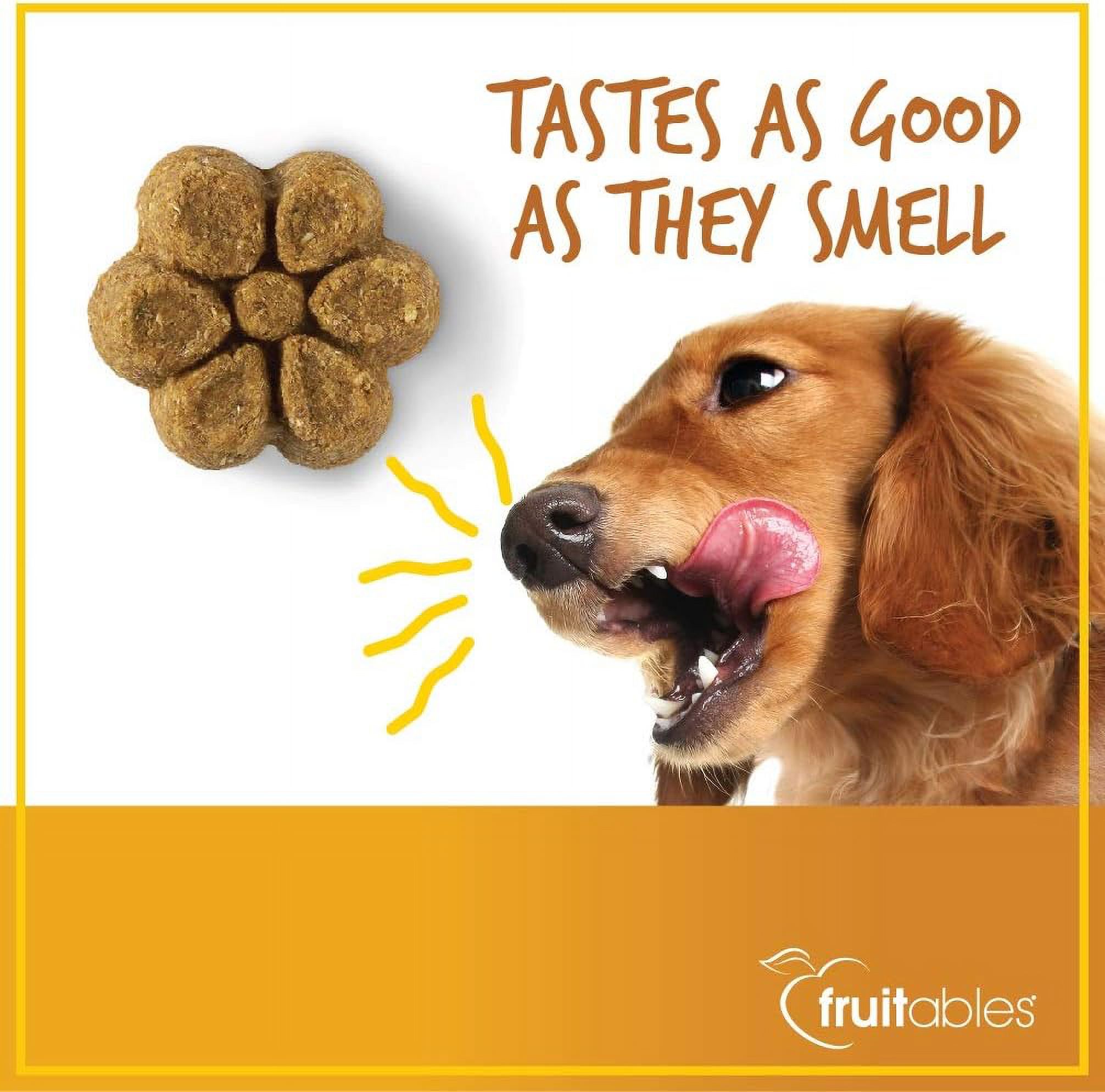 Fruitables (2) Pumpkin & Apple and (2) Pumpkin & Banana and (2) Pumpkin & Blueberry and (2) Pumpkin & Cranberry 7 oz Dog Treats Variety Pack