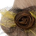 thumbnail image 2 of Sombrero de terre Mujer Hecho de Paja Gorro de Hongo Floral para Playa Viaje Beige, 2 of 8