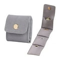 thumbnail image 5 of Cqxid Needle And Thread Case Under $10 Travel Jewelry Bag Travel Jewelry Roll Bag With Buckle Portable Foldable Travel Jewelry Organizer Case Small Jewelry Box For Earrings Rings Necklaces, 5 of 5