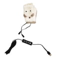 thumbnail image 1 of Heating Gloves Adjustable Half Fingers USB Charging Exquisite Heating Flip Fingerless Gloves for Outdoor, 1 of 10