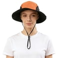 thumbnail image 5 of AJGRHE Sun Hat for Men Women UPF50+ Fishing Hat Waterproof Breathable Bucket Hat, UV Protection Wide Brim Summer Safari Hats Orange A, 5 of 5