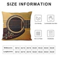 thumbnail image 5 of YINGXI Throw Pillow Covers Guitar al Decorative Square Pillowcases Cushion Cover 22x22in, 5 of 5