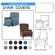 thumbnail image 2 of Funda elástica para sillón ala con cojín, tela de poliéster y spandex, protección duradera, tono café claro, fácil de instalar, diseño moderno., 2 of 6