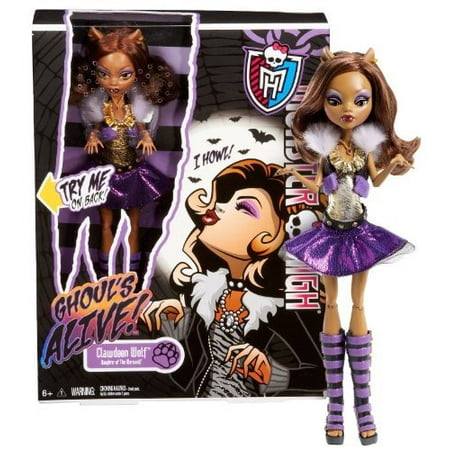 Clawdeen Wolf: Daughter of The Werewolf ~10.5" It's Alive Figure, For the first time ever, the ghouls of Monster High are brought to life By Monster High