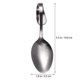 thumbnail image 5 of EeaseMX Cuchara de acero inoxidable con mango curvo para vajilla de hotel, buffet y cocina (negra), 5 of 7