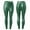 Green, variant on Gyouwnll Womens Faux Leather Leggings Stretch High Waisted Pleather Pants(Beige M)