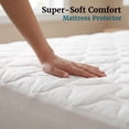 thumbnail image 4 of Lavish Home 84-TEX4002TXL Mattress Cover-Made From Hypo-Allergenic Bamboo Fiber Rayon-Skirted Bed Protector - Extra Large & Twin Size, 4 of 8