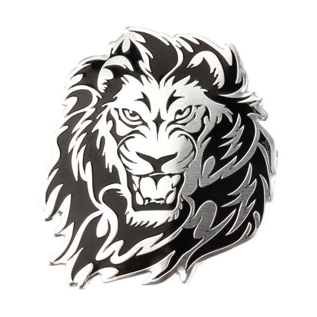 Etiqueta engomada animal del coche Calcomanías auto de los animales, aleación de aluminio, insignia impermeable del estilo león