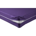 thumbnail image 5 of 100% Egyptian Cotton L Shape Zipper Mattress Cover, 800 TC, 10 Inch Deep Pocket Queen Size (60x80), Stripe Purple, 5 of 6