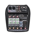 thumbnail image 6 of Muslady AI-4 Compact Mixing Console Digital Audio Mixer 4-Channel Bluetooth MP3 USB Input for Music Recording DJ Network Live Broadcast Karaoke, 6 of 7