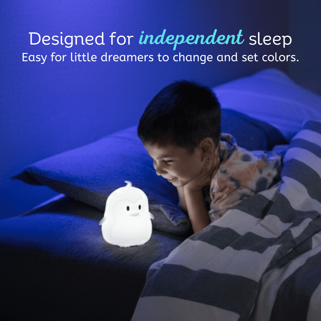 LumiPets By Lumieworld Nursery Nightlight: Penguin-Shaped Baby Nightlight - Rechargeable