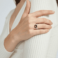 thumbnail image 4 of Femme Luxe Smoky Quartz cut Solitaire Gemstone Ring in 925 Sterling Silver. Size-7, 4 of 7