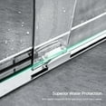 thumbnail image 6 of HopeHub Double Sliding Shower Door, 56-60" W x 76" H Framed Shower Door with 5/16"(8mm) SGCC ANSI Clear Tempered Glass,Aluminum Door Frame,Stainless Steel Pull Handle,Seal Strip for Waterproof, 6 of 10